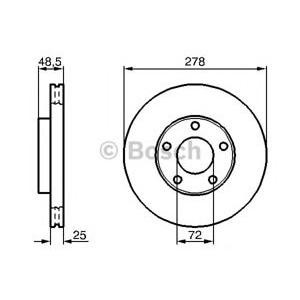 спирачен диск BOSCH 0 986 479 179