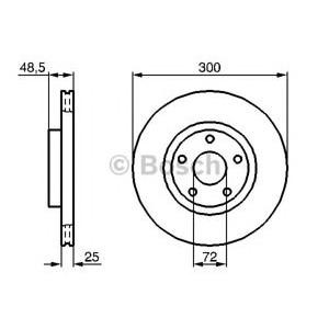 спирачен диск BOSCH 0 986 479 183