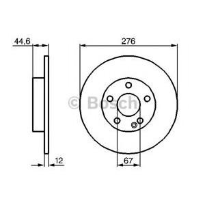 спирачен диск BOSCH 0 986 479 185