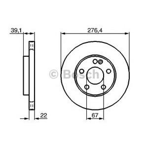 спирачен диск BOSCH 0 986 479 186