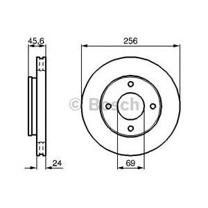 спирачен диск BOSCH 0 986 479 B83