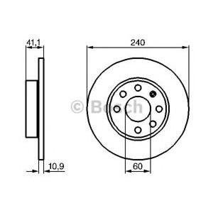 спирачен диск BOSCH 0 986 479 189 