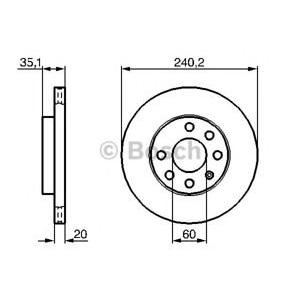 спирачен диск BOSCH 0 986 479 B84