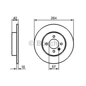 спирачен диск BOSCH 0 986 479 191 