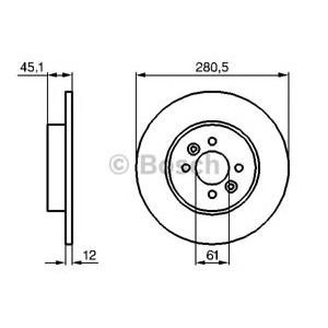 спирачен диск BOSCH 0 986 479 195