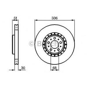 спирачен диск BOSCH 0 986 479 202