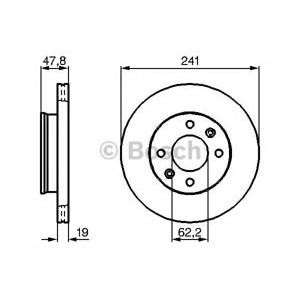 спирачен диск BOSCH 0 986 479 206