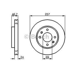 спирачен диск BOSCH 0 986 479 207 