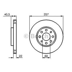 спирачен диск BOSCH 0 986 479 223 