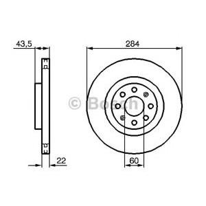 спирачен диск BOSCH 0 986 479 B90