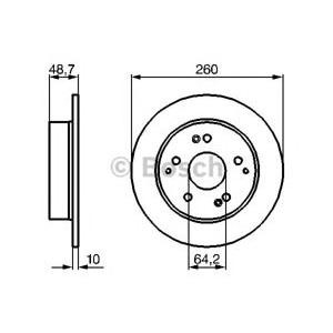 спирачен диск BOSCH 0 986 479 225