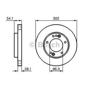 спирачен диск BOSCH 0 986 479 230 