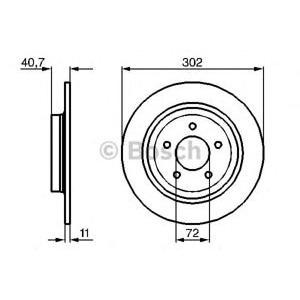 спирачен диск BOSCH 0 986 479 233
