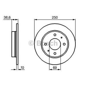 спирачен диск BOSCH 0 986 479 236