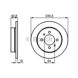 спирачен диск BOSCH 0 986 479 237 