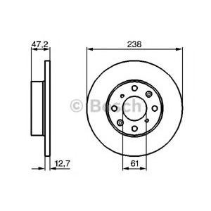 спирачен диск BOSCH 0 986 479 240 