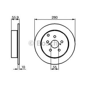 спирачен диск BOSCH 0 986 479 242