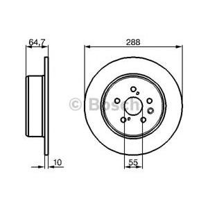 спирачен диск BOSCH 0 986 479 243