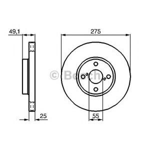 спирачен диск BOSCH 0 986 479 245 