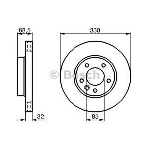 спирачен диск BOSCH 0 986 479 248 