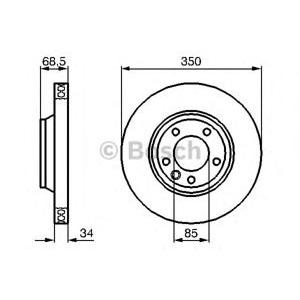 спирачен диск BOSCH 0 986 479 249