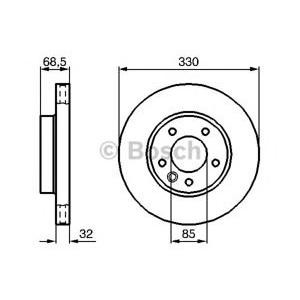 спирачен диск BOSCH 0 986 479 250