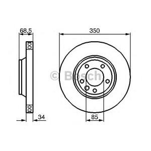 спирачен диск BOSCH 0 986 479 251
