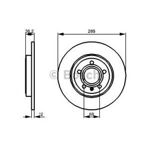 спирачен диск BOSCH 0 986 479 252 