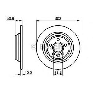 спирачен диск BOSCH 0 986 479 B94