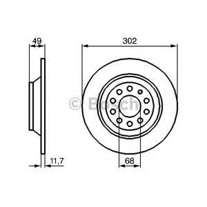 спирачен диск BOSCH 0 986 479 257