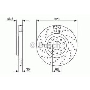 спирачен диск BOSCH 0 986 479 258