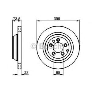 спирачен диск BOSCH 0 986 479 259