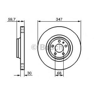 спирачен диск BOSCH 0 986 479 260 