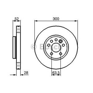 спирачен диск BOSCH 0 986 479 261 