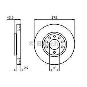 спирачен диск BOSCH 0 986 479 262