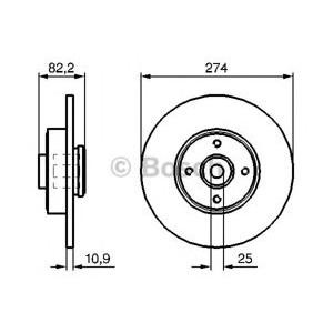 спирачен диск BOSCH 0 986 479 270