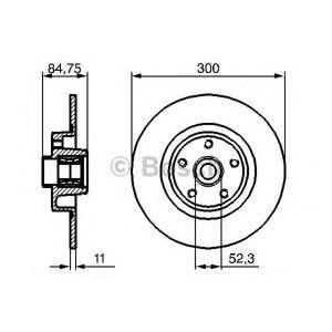 спирачен диск BOSCH 0 986 479 276