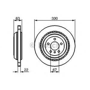 спирачен диск BOSCH 0 986 479 285
