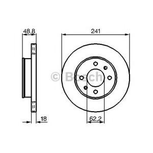 спирачен диск BOSCH 0 986 479 286 