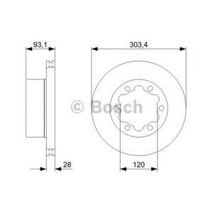 спирачен диск BOSCH 0 986 479 296