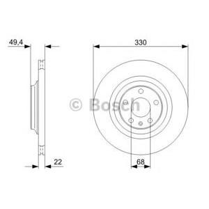 спирачен диск BOSCH 0 986 479 299 