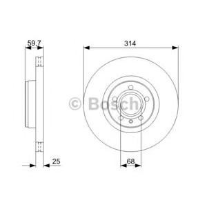 спирачен диск BOSCH 0 986 479 301