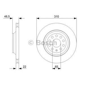 спирачен диск BOSCH 0 986 479 303 