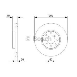 спирачен диск BOSCH 0 986 479 308 