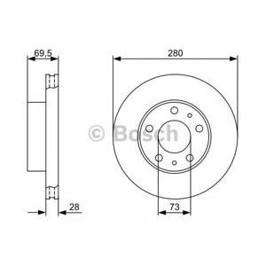 спирачен диск BOSCH 0 986 479 313