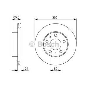 спирачен диск BOSCH 0 986 479 314 