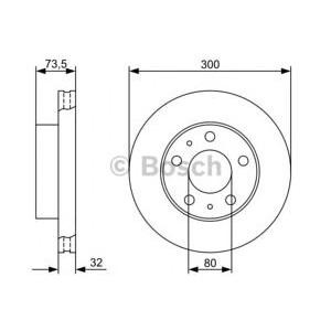 спирачен диск BOSCH 0 986 479 315 