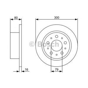 спирачен диск BOSCH 0 986 479 317