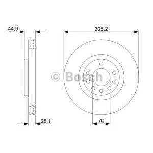 спирачен диск BOSCH 0 986 479 325