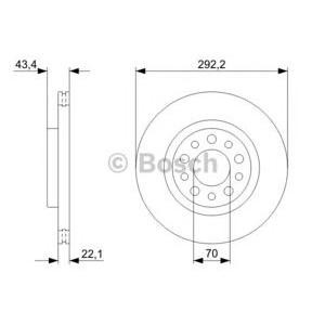 спирачен диск BOSCH 0 986 479 326